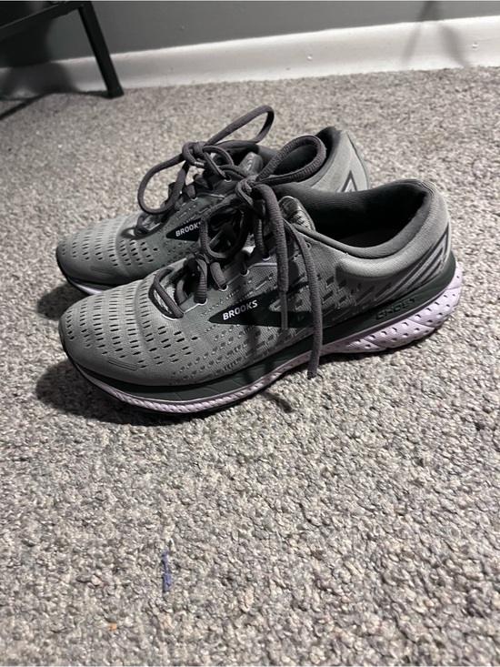 Brooks Shoes - Brooks Women’s Ghost Running Shoes - Gray with. Very wiiide shoes.